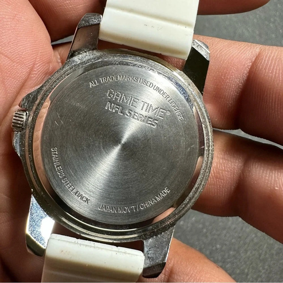 Game Time NFl Series New England Patriots Quartz Watch Working With New Battery - Picture 5 of 9